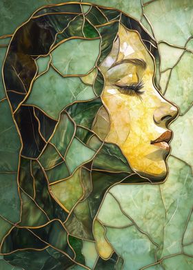 Stained Glass Woman