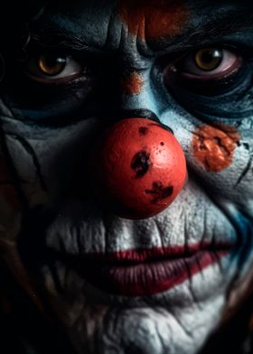 Creepy Clown Close-up