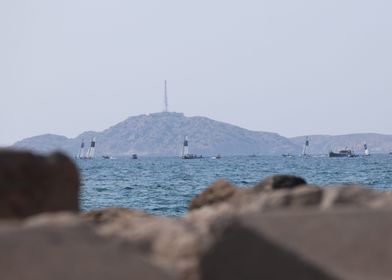 Sailboats on the Coast