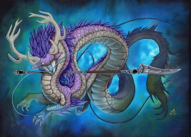 Amethyst Oriental Dragon