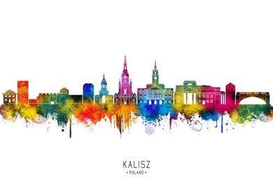 Kalisz Skyline Watercolor