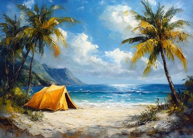 Tropical Beach Campsite