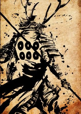 Samurai Warrior Art Print