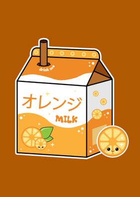 Orange Milk Carton