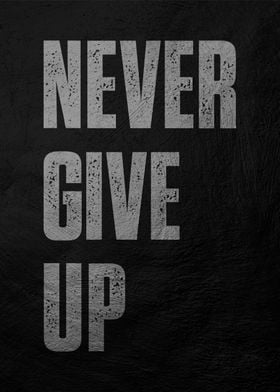 Never Give Up Poster