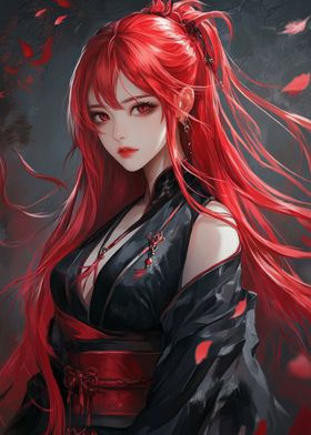 Red-Haired Anime Girl