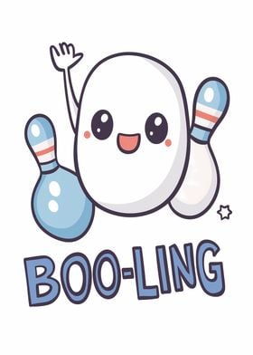 Boo-ling Bowling Pin Character