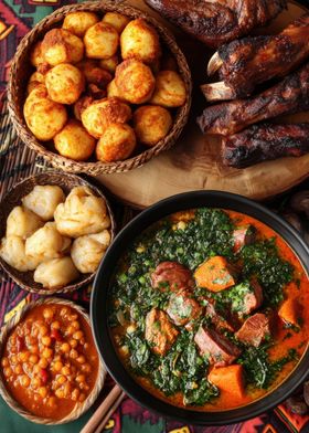 African Stew with Sides