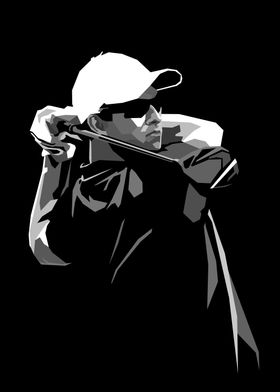 Golf Swing Silhouette