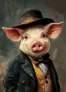 Pig in a Top Hat