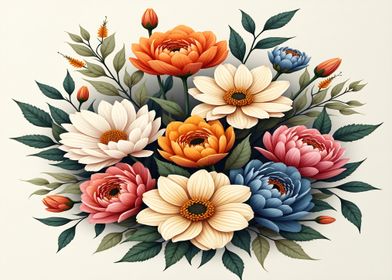 Floral Bouquet Illustration