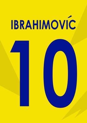 Football Ibrahimović Jersey Number