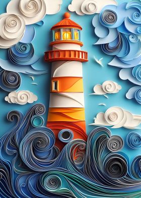 Papercraft Lighthouse