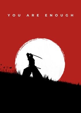 samurai silhouette art