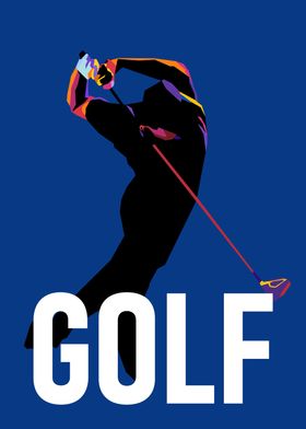 Golf Swing Silhouette