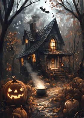 Spooky Halloween Cottage