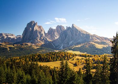 Mountain Range Landscape