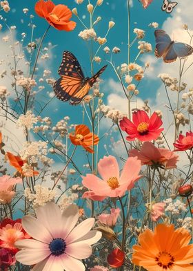 Butterflies and Flowers