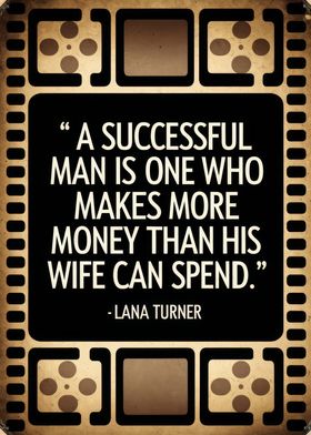 A successful man Quote