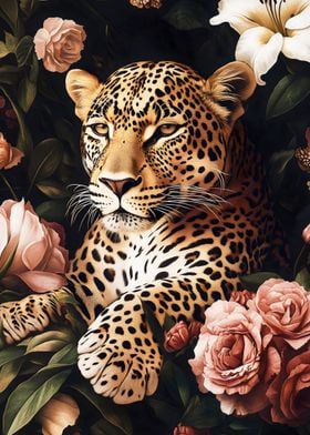 Leopard in Bloom