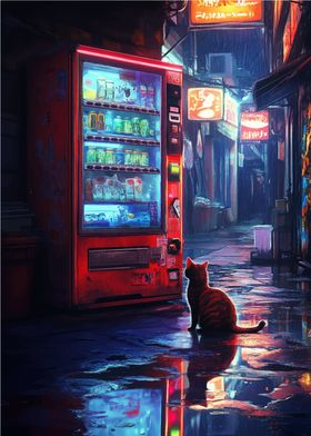 Rainy Night Vending Machine