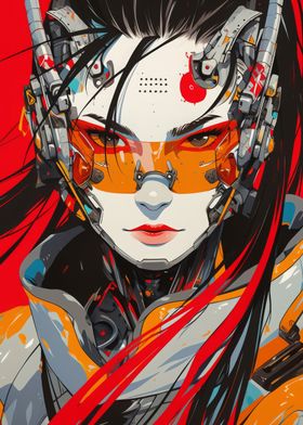 Cyberpunk Woman Portrait