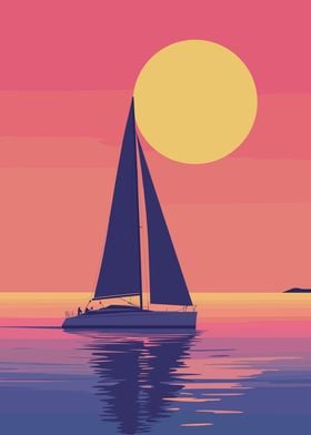 Sailboat at Sunset