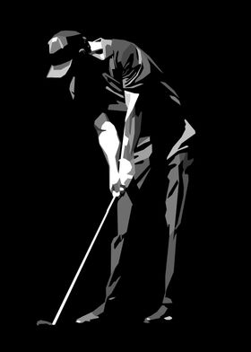 Golf Swing Silhouette