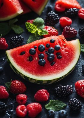 Watermelon and Berries