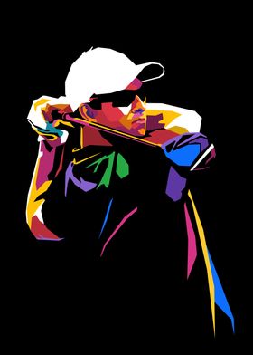 Golf Swing Pop Art