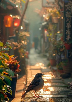 Bird in a Chinese Alley