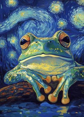 Starry Night Frog