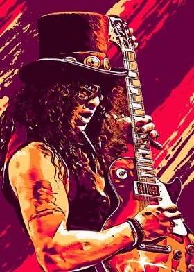 Slash Guitarist Portrait