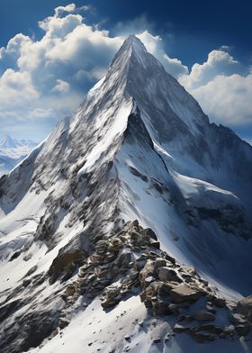 Snowy Mountain Peak