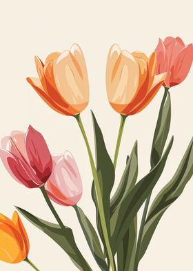 Colorful Tulip Bouquet