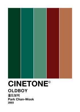 Oldboy Color Palette Cinetone Poster