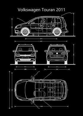 Volkswagen Touran 2011 Dimensions