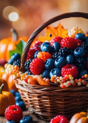 Autumn Berry Basket