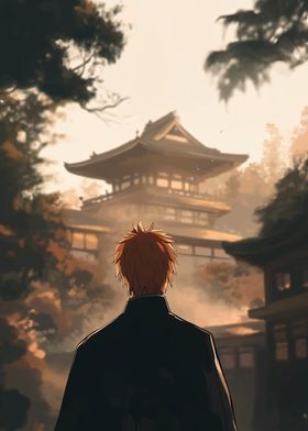 Anime Character in Japanese Setting