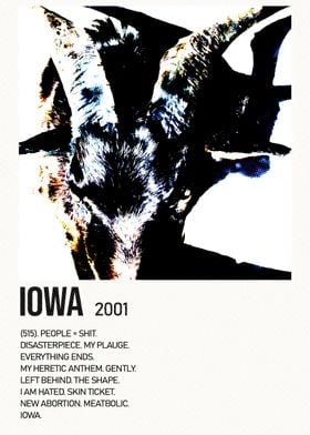 Slipknot Iowa 2001 Poster