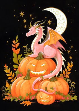 Dragon and Pumpkins