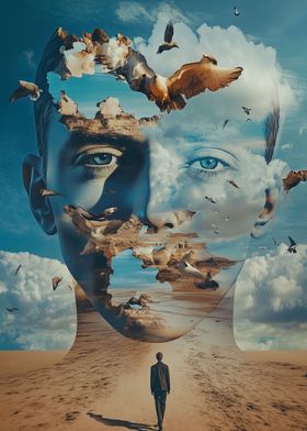 Surreal Face Landscape