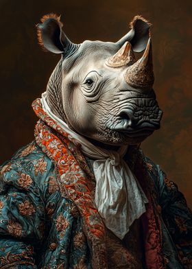 Majestic White Rhinoceros