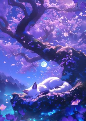 Sleeping Fox in Blossom