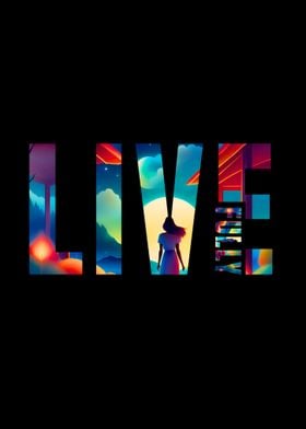 Live Fully Art Print