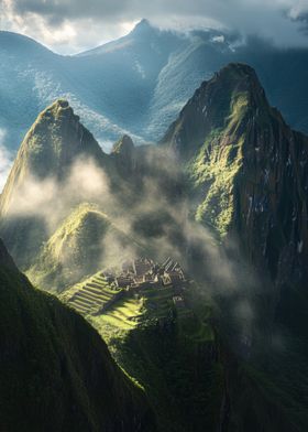 Machu Picchu in the Clouds