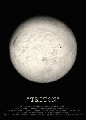 Triton Moon Illustration