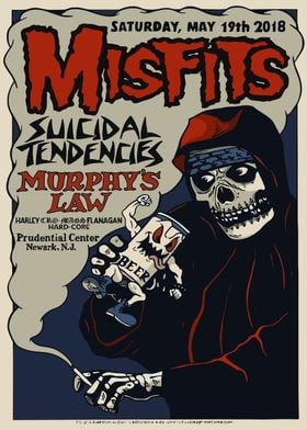 Misfits Concert Poster