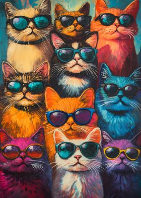 Cool Cats in Sunglasses