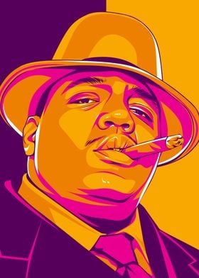 The Notorious B.I.G. Pop Art Portrait